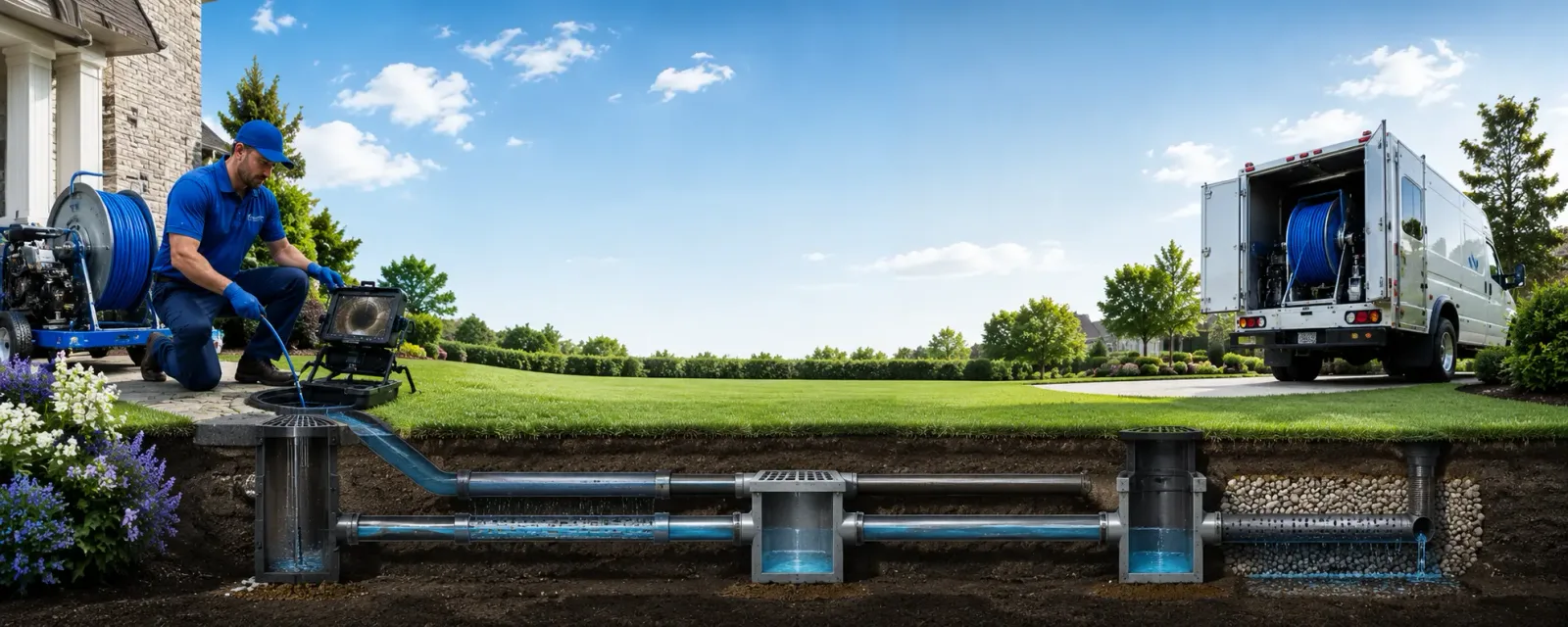 Outdoor drain cleaning information for Twin Rocks, PA